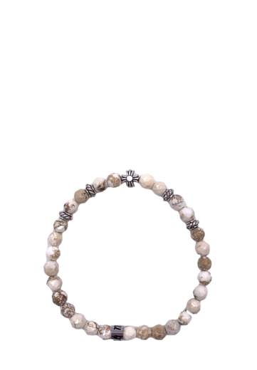 MANCINO BRACCIALE ELASTICO CON PIETRE NATURALI 6MM