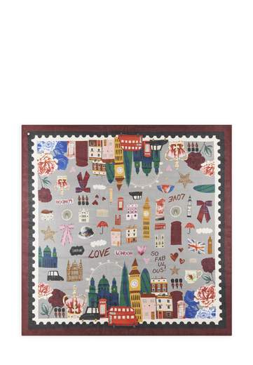 CODELLO SCIARPA LOVE LONDON 120X120CM