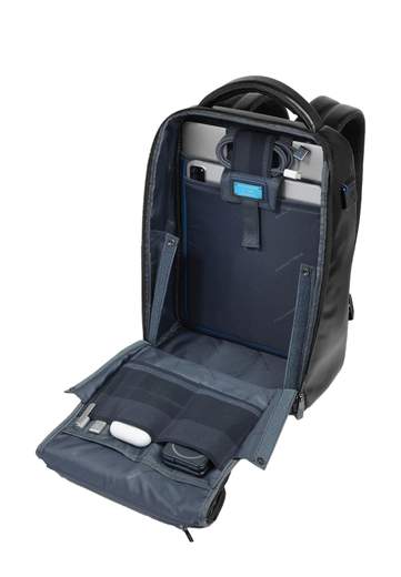 PIQUADRO ZAINO PORTA PC 14'' BLUE SQUARE