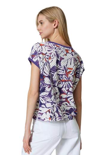 TWINSET ACTITUDE MAGLIA BOXY STAMPATA