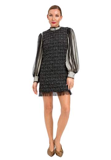 TWINSET ABITO CORTO CON ROUCHES