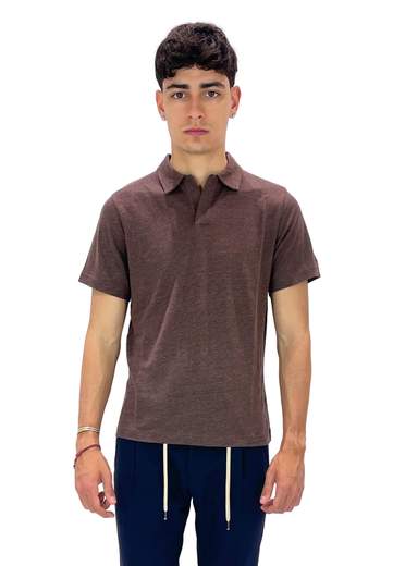 SAINT BARTH POLO IN LINO FRASER