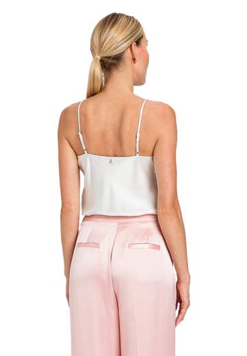 TWINSET ACTITUDE TOP IN RASO CON NODO