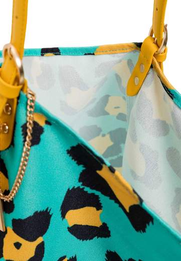 TWINSET ACTITUDE HOBO MORBIDA IN CANVAS STAMPATO
