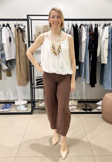 HAVEONE PANTALONE LINO