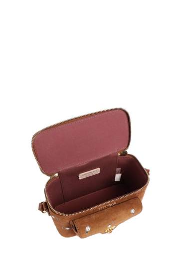 COCCINELLE MINI BAG SUEDE CON RICAMI