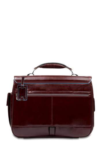 PIQUADRO CARTELLA 2 MANICI E TASCHE BLUE SQUARE