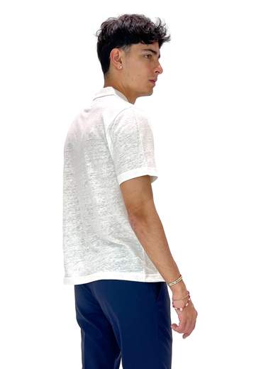 SAINT BARTH POLO IN LINO FRASER