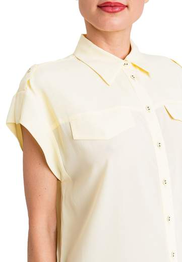 TWINSET CAMICIA MISTO SETA