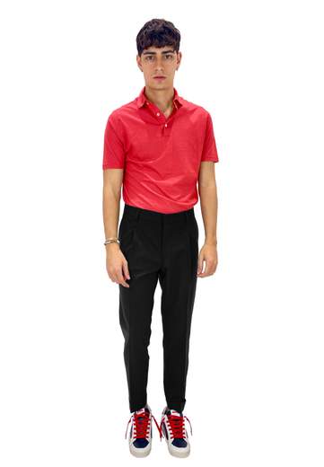BE ABLE PANTALONI 1 PENCE CON RISVOLTO