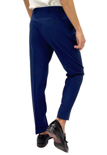 BE ABLE PANTALONI DOPPIA PENCES IN FRESCO LANA CON RISVOLTO