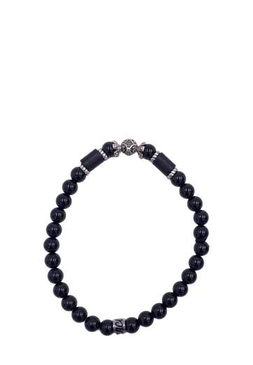 MANCINO BRACCIALE ELASTICO CON PIETRE NATURALI 6MM
