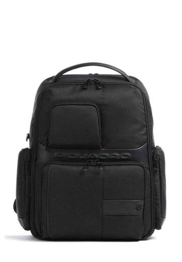 PIQUADRO ZAINO PORTA PC 15,6'' IN TESSUTO E PELLE