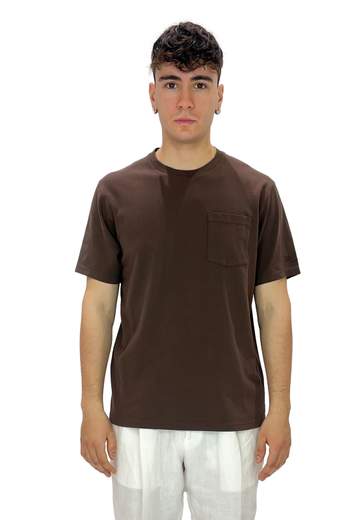 SAINT BARTH T-SHIRT CON TASCHINO IN PIQUET DI COTONE