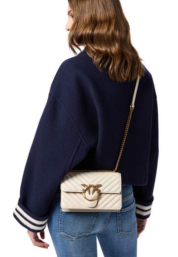 PINKO BORSA LOVE ONE MINI CHEVRON