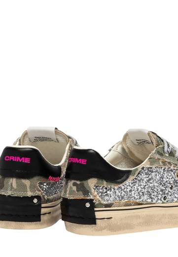 CRIME LONDON SNEAKERS STARDUST CAMO DECONSTRUCTED