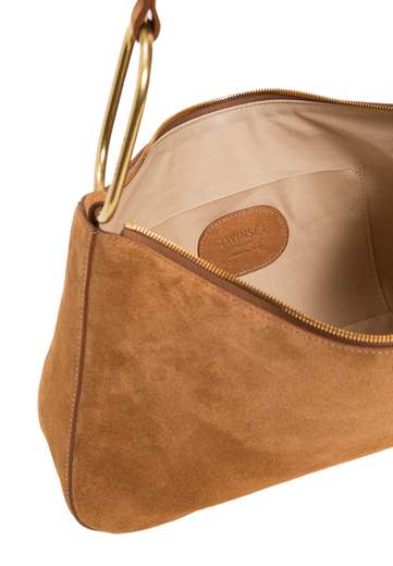 TWINSET BORSA LILIANE MEDIA IN SUEDE CON ANELLI
