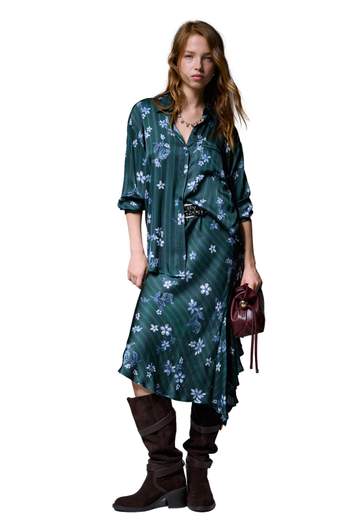 LIU JO CAMICIA FLOREALE CON TASCHINO