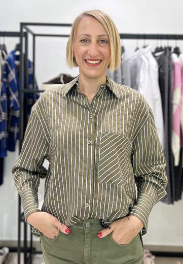 HAVEONE CAMICIA CON RIGHE SOTTILI