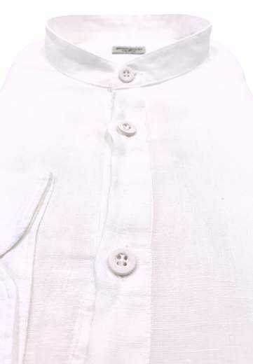 BRANCACCIO POLOCAMICIA TINTA UNITA IN LINO