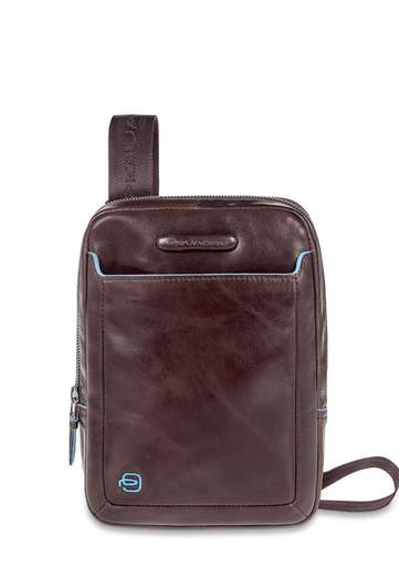 PIQUADRO BLUE SQUARE TRACOLLA PELLE