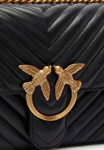 PINKO BORSA LOVE ONE CLASSIC NAPPA CHEVRON