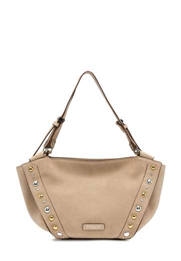 GIANNI CHIARINI BORSA IN CAMOSCIO CON BORCHIE BLOOM