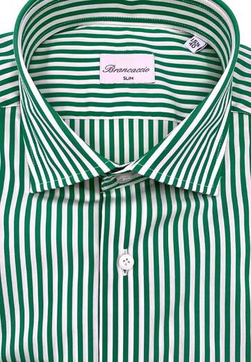 BRANCACCIO CAMICIA SLIM A RIGHE