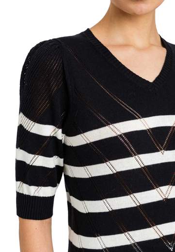 TWINSET MAGLIA IN COTONE A RIGHE