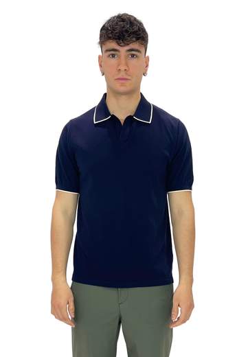 SAINT BARTH POLO IN COTONE CON CONTRASTI