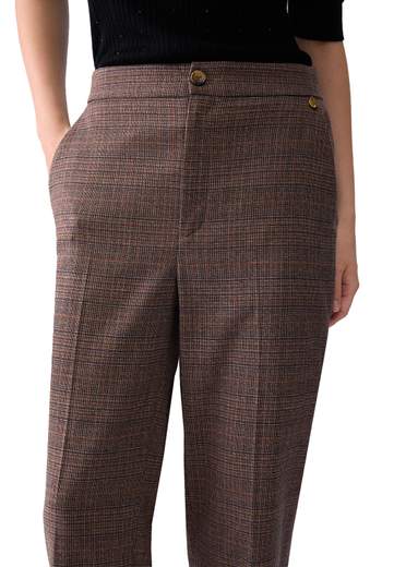 LIU JO PANTALONI SIGARETTA TARTAN