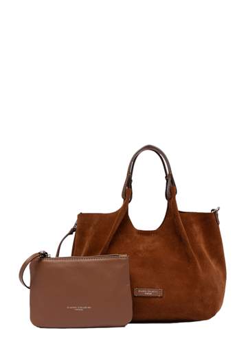 GIANNI CHIARINI BORSA DUA CAMOSCIO