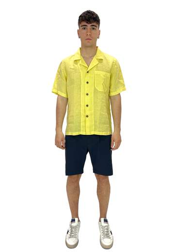 MASTRICAMICIAI CAMICIA MANICA CORTA 100% LINO