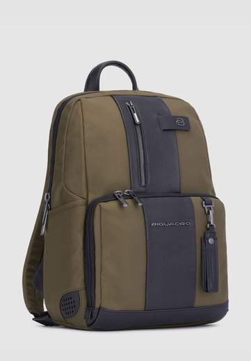 PIQUADRO ZAINO PORTA PC 14'' IN TESSUTO RICICLATO