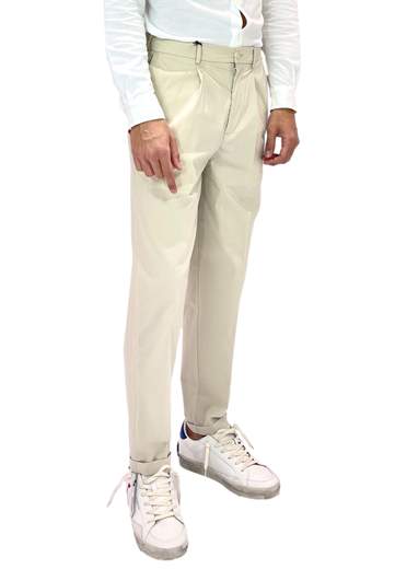 BONHEUR PANTALONI OTARU OVER FIT CON ELASTICO