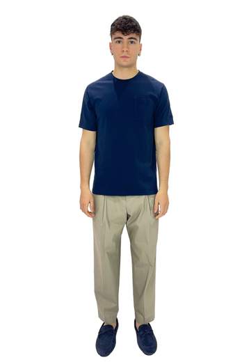 SAINT BARTH T-SHIRT CON TASCHINO IN PIQUET DI COTONE