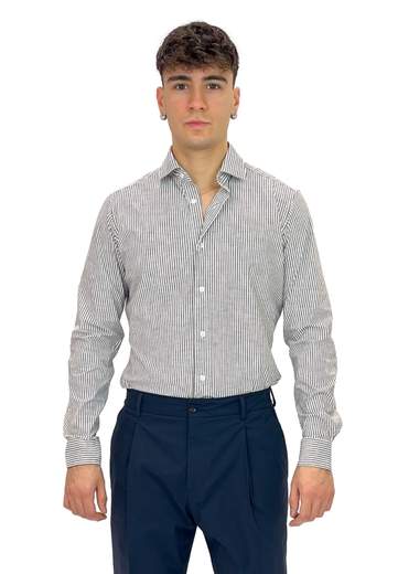BRANCACCIO CAMICIA NO STIRO A RIGHE