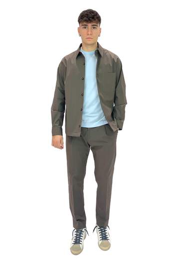 BE ABLE OVERSHIRT LEROY IN STRETCH POPELINE