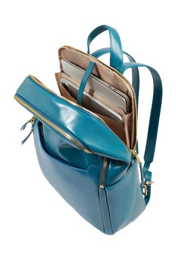 PIQUADRO ZAINO PORTA PC 14'' BLUE SQUARE