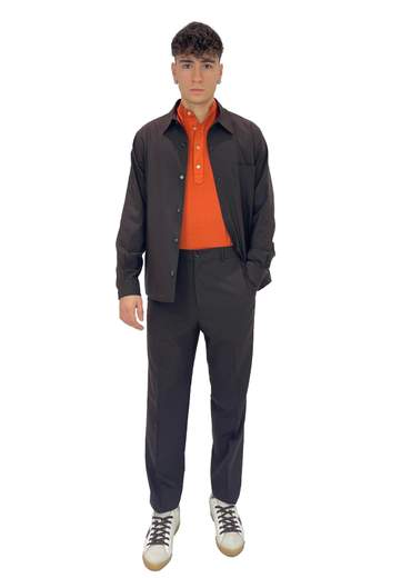 BE ABLE PANTALONI KIM VENTRE PIATTO IN FRESCO LANA