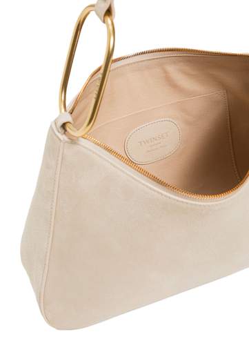 TWINSET BORSA LILIANE MEDIA IN SUEDE CON ANELLI