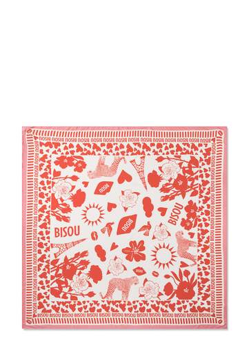 CODELLO SCIARPA STAMPA BISOU 120X120CM