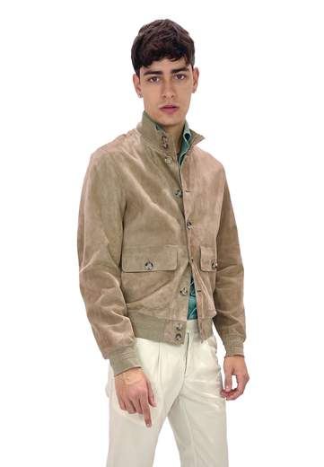 THE JACK LEATHERS GIUBBINO RIVERSIDE SEAMLESS IN SUEDE