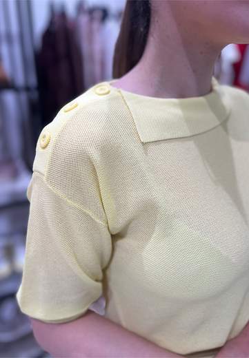 TWINSET ACTITUDE POLO CON BOTTONI