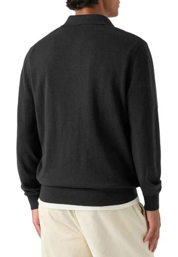 SAINT BARTH POLO SKIPPER IN LANA MERINO E CASHMERE