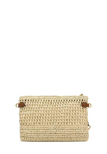 GIANNI CHIARINI CLUTCH IN PAGLIA CROCHET NEFELI