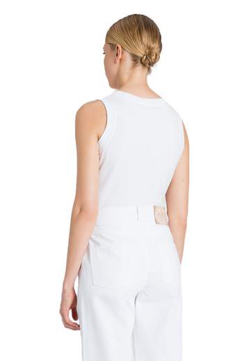TWINSET ACTITUDE TOP A COSTINE CON LOGO