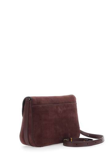 PINKO LOVE SATCHEL CLASSIC SUEDE