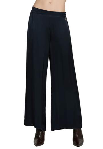 RELISH PANTALONE STOKER PALAZZO A VITA ALTA CON ELASTICO