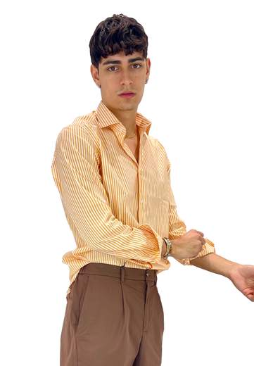 BRANCACCIO CAMICIA SLIM A RIGHE